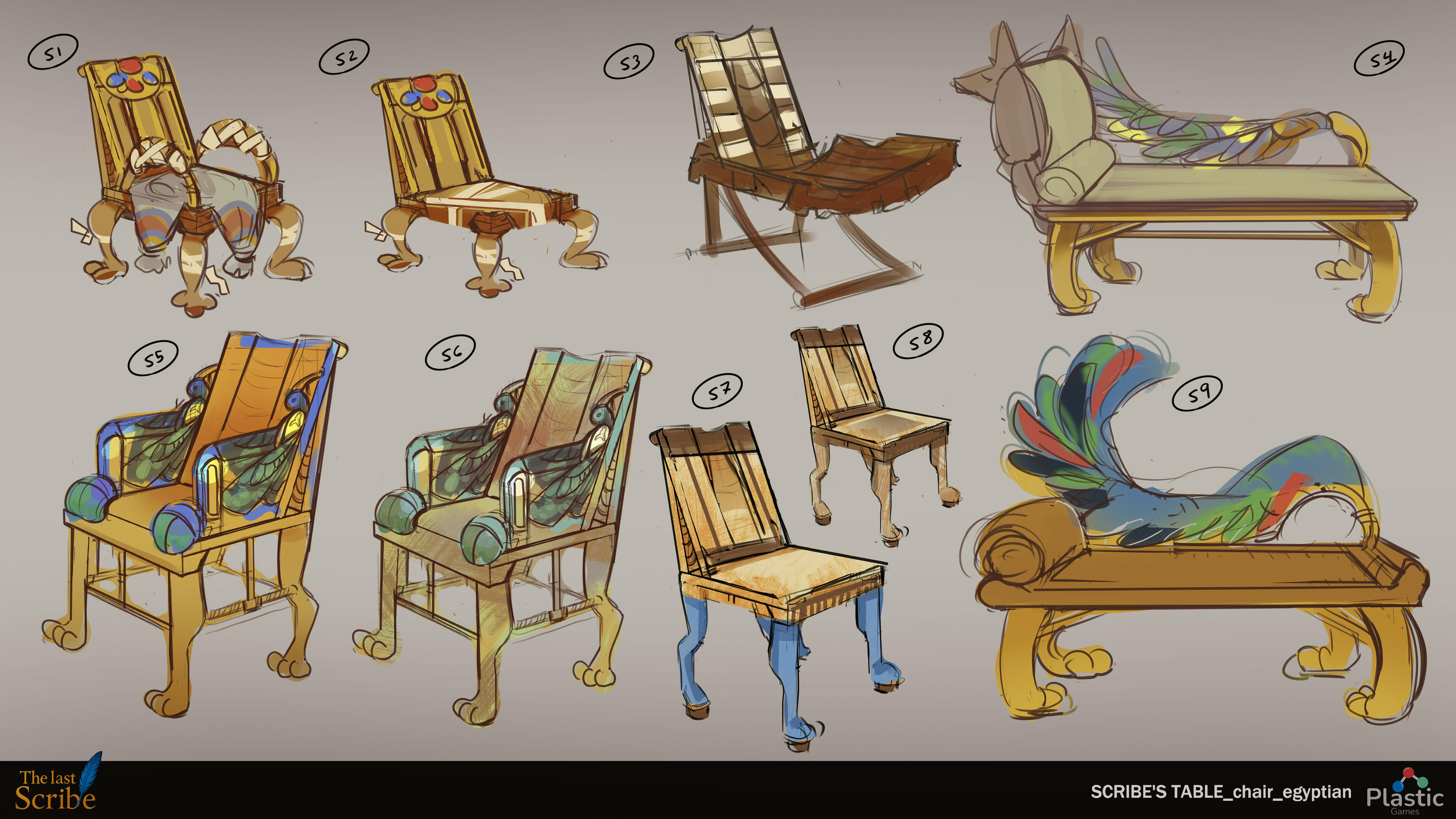 Scribe Chair's_Egipcian